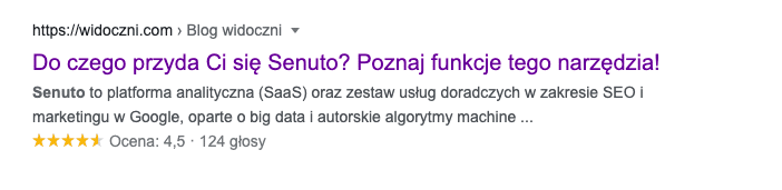 SEO szövegírás - példa a meta címekre | képernyő a Google-tól