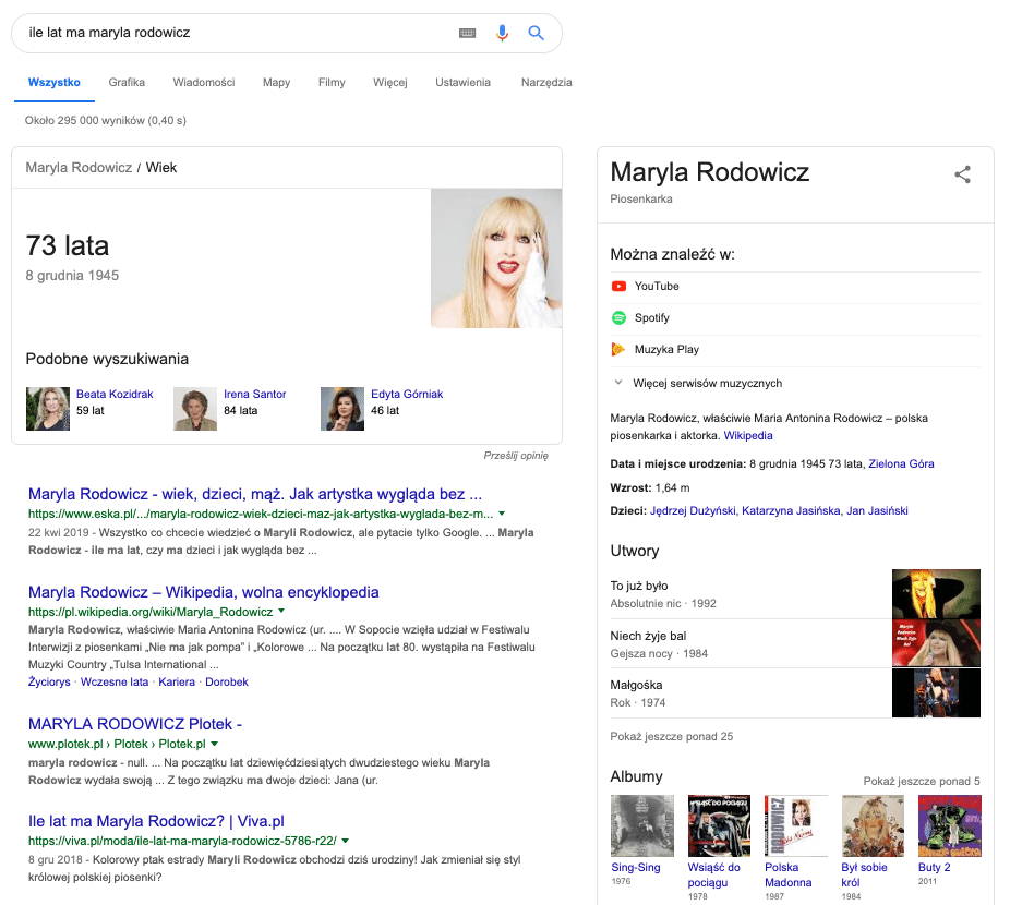 Wyniki wyszukań dla pozycji "Maryla Rodowicz" - skrin