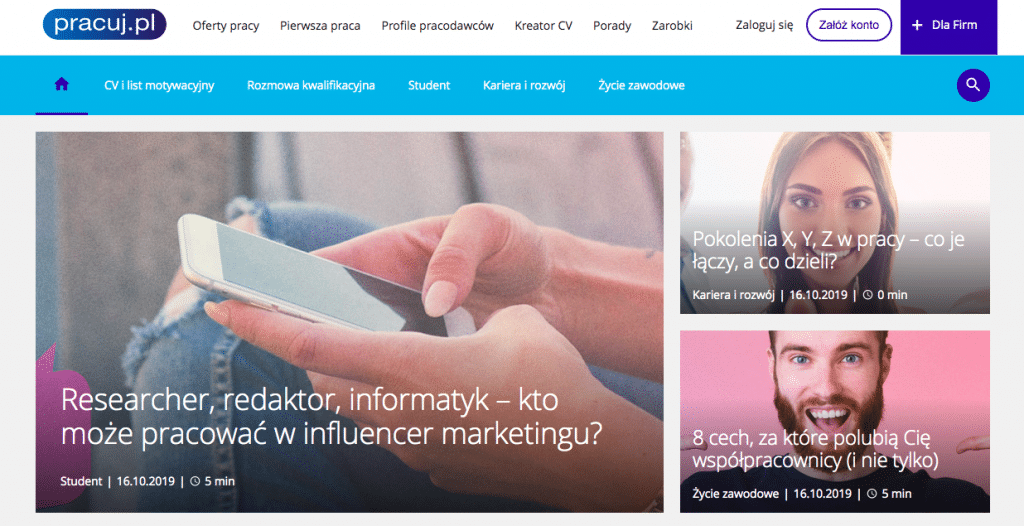 content marketing w pracuj.pl