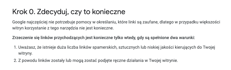 Skrin ilustrujący proces zgłaszania linków