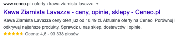 pozycjonowanie sklepu online | screen wyników wyszukiwania