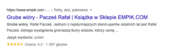 grube wióry w serp google