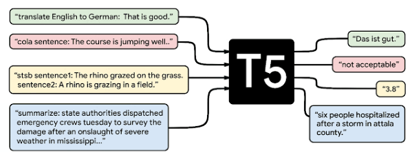 Grafika ilustrująca kompleksowość modelu T5