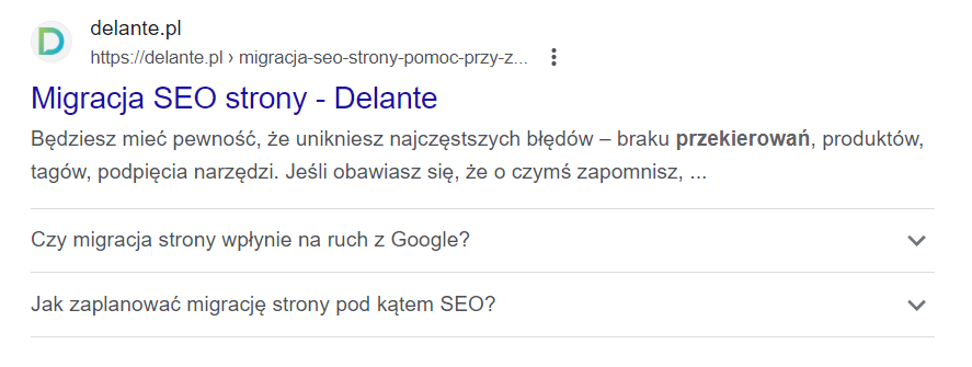 FAQ as rich snippet in SERPs