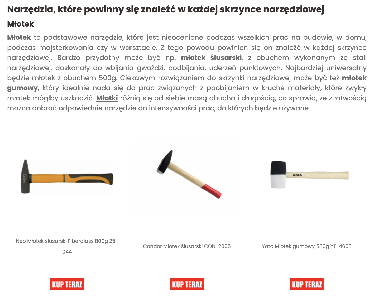 Dobre przykłady blogów | screen | Senuto