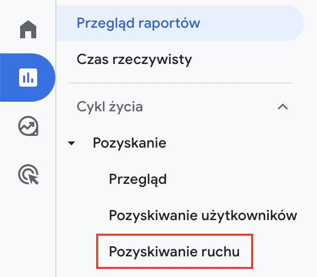 analiza SEO sklepu: screen google-analitycs-pozyskiwanie-ruchu