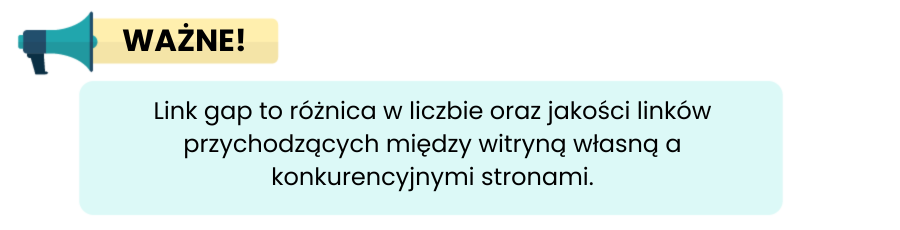 Link Gap - definiție - grafic | Senuto.com