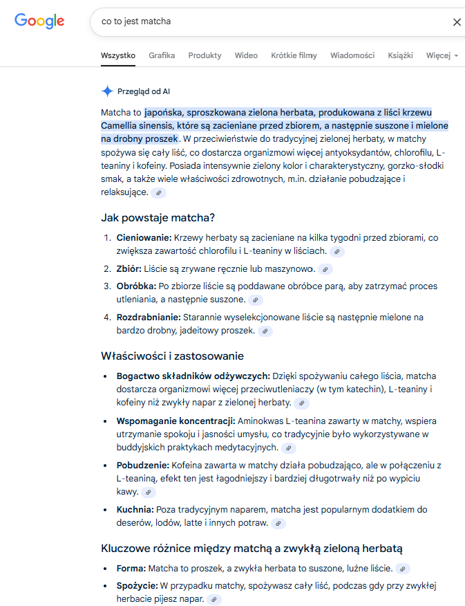 co to jest matcha - query fan-out