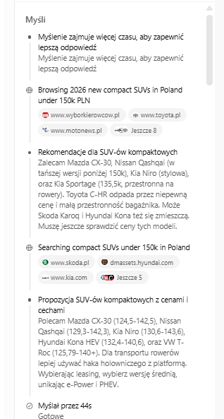 proces rozumowania ChataGPT